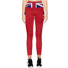 Union Jack Flag Uk Patriotic Pocket Leggings  by Celenk