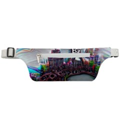 Abstract Art Psychedelic Art Experimental Active Waist Bag by Uceng