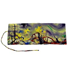 Abstract Arts Psychedelic Art Experimental Roll Up Canvas Pencil Holder (s) by Uceng