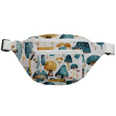 Mushroom Forest Fantasy Flower Nature Fanny Pack by Uceng