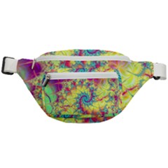 Fractal Spiral Abstract Background Vortex Yellow Fanny Pack by Uceng