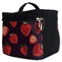 Watercolor Strawberry Make Up Travel Bag (Small) View2