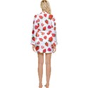 Strawberries Long Sleeve Satin Robe View2