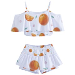 Oranges Kids  Off Shoulder Skirt Bikini by SychEva