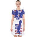 Usa Flag Eagle Symbol American Bald Eagle Country Adorable in Chiffon Dress View1