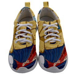 Wave Fish Koi Splash Character Carp Mens Athletic Shoes by Wegoenart