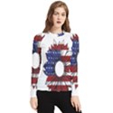 Us Flag Flower Sunshine Flag America Usa Women s Long Sleeve Rash Guard View1