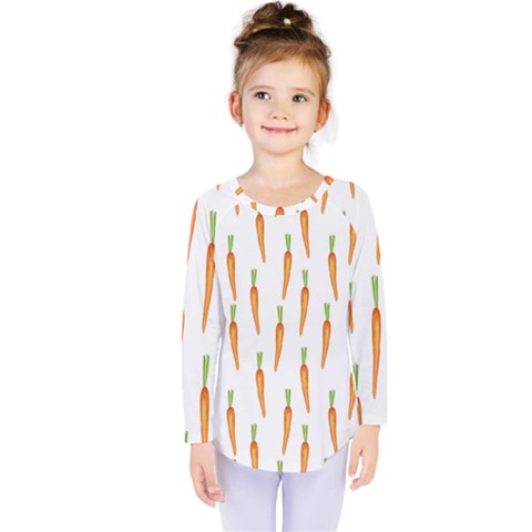 Carrot Kids  Long Sleeve Tee by SychEva