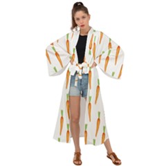 Carrot Maxi Kimono by SychEva