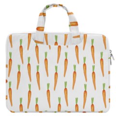 Carrot Macbook Pro 16  Double Pocket Laptop Bag  by SychEva