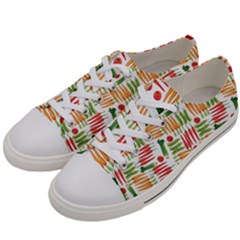 Vegetables Men s Low Top Canvas Sneakers by SychEva