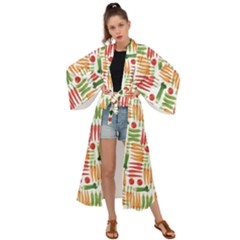 Vegetables Maxi Kimono by SychEva