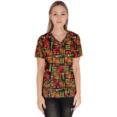 Vegetable Women s V-neck Scrub Top by SychEva