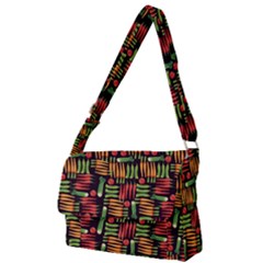 Vegetable Full Print Messenger Bag (l) by SychEva