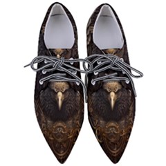 Eagle Ornate Pattern Feather Texture Pointed Oxford Shoes by Ravend