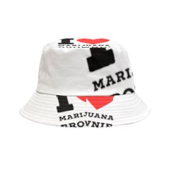 I Love Marijuana Brownie Inside Out Bucket Hat by ilovewhateva