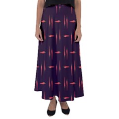 Hot Peppers Flared Maxi Skirt by SychEva