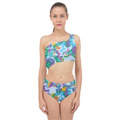 Pattern Hotdogtrap Spliced Up Two Piece Swimsuit by Salman4z