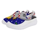 Rocket Ship Launch Vehicle Moon Women s Slip On Sneakers View2