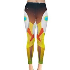 Rocket Take Off Missiles Cosmos Leggings  by Salman4z