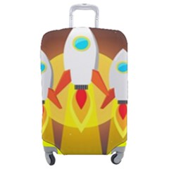 Rocket Take Off Missiles Cosmos Luggage Cover (medium) by Salman4z