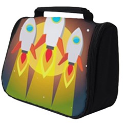 Rocket Take Off Missiles Cosmos Full Print Travel Pouch (big) by Salman4z