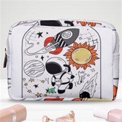 Astronaut Drawing Planet Make Up Pouch (medium) by Salman4z