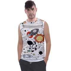 Astronaut Drawing Planet Men s Regular Tank Top by Salman4z