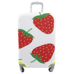 Seamless Pattern Fresh Strawberry Luggage Cover (medium) by Salman4z