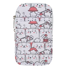 Cute Cat Chef Cooking Seamless Pattern Cartoon Waist Pouch (large) by Salman4z