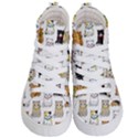 Cat Kitten Seamless Pattern Kids  Hi-Top Skate Sneakers View1