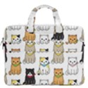 Cat Kitten Seamless Pattern MacBook Pro 16  Double Pocket Laptop Bag  View2