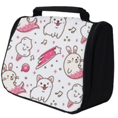 Cute Animal Seamless Pattern Kawaii Doodle Style Full Print Travel Pouch (big) by Salman4z