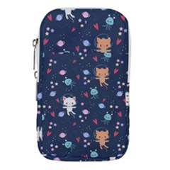 Cute-astronaut-cat-with-star-galaxy-elements-seamless-pattern Waist Pouch (small) by Salman4z