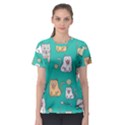 Seamless-pattern-cute-cat-cartoon-with-hand-drawn-style Women s Sport Mesh Tee View1