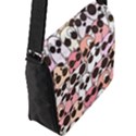 Cute-dog-seamless-pattern-background Flap Closure Messenger Bag (L) View2