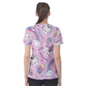 Beautiful-cute-animals-pattern-pink Women s Sport Mesh Tee View2