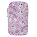 Beautiful-cute-animals-pattern-pink Waist Pouch (Large) View1