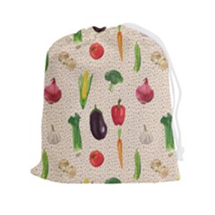 Vegetables Drawstring Pouch (2xl) by SychEva