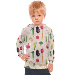 Vegetables Kids  Hooded Pullover by SychEva