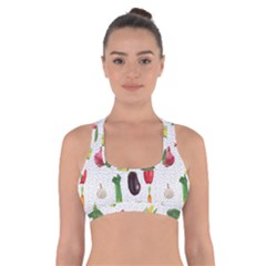 Vegetable Cross Back Sports Bra by SychEva