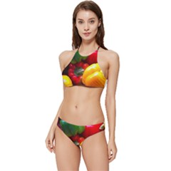 Colorful Capsicum Banded Triangle Bikini Set by Sparkle