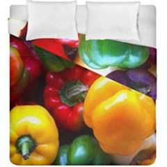 Colorful Capsicum Duvet Cover Double Side (king Size) by Sparkle