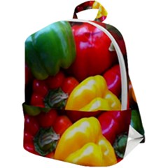 Colorful Capsicum Zip Up Backpack by Sparkle