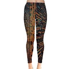 Data Abstract Abstract Background Background Leggings  by Ravend