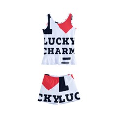 I Love Lucky Charm Kids  Boyleg Swimsuit by ilovewhateva