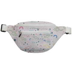 Spaceship Pattern Star Fanny Pack by danenraven