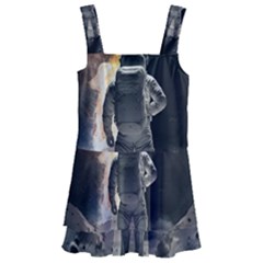 Astronaut Space Walk Kids  Layered Skirt Swimsuit by danenraven