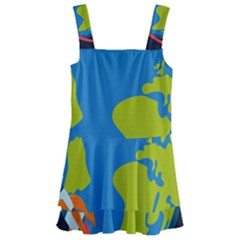 Spaceship-design Kids  Layered Skirt Swimsuit by Salman4z