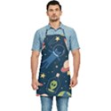 Seamless-pattern-with-funny-aliens-cat-galaxy Kitchen Apron View1